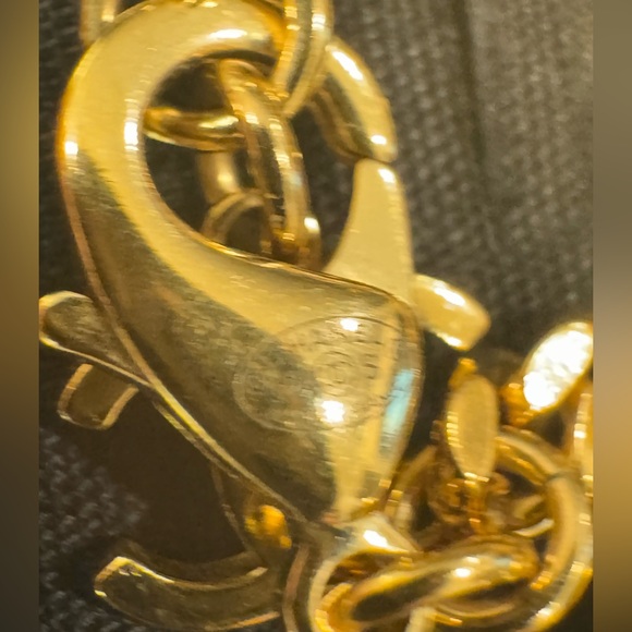 Authentic CHANEL CC Oversized Crystal Studded Long Necklace - Picture 7 of 7